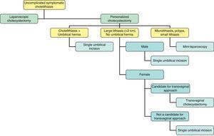 Personalized decision-making algorithm in endoscopic cholecystectomy.