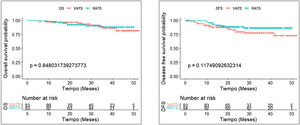 Overall survival and disease-free survival.