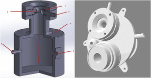 Vector images used in the graphic design of a surgical device.