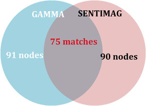 Concordance rate of sentinel nodes between probes.