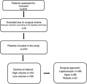 Flow diagram of patient selection in the study.