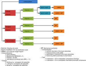 Protocol for the assessment and implementation of prophylactic measures in the critical patient. Polyvalent ICU of Doce de Octubre Hospital (Madrid, Spain).