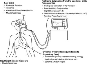Causes of ineffective inspiratory efforts.