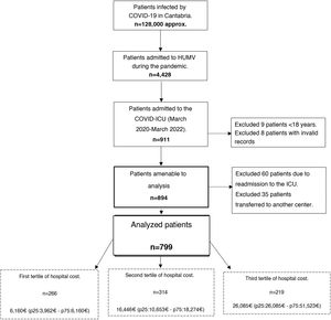 Flow chart of the patients in the analyzed cohort.