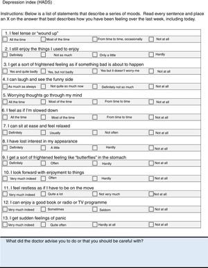 Checklist, for patients.