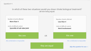 Example of the scenarios generated by 1000Minds®.