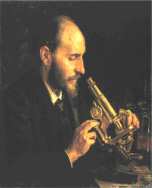 Portrait of Santiago Ramón y Cajal (1852-1934) by Ricardo Madrazo. Ateneo Científico, Artístico y Literario de Madrid [The Madrid Athenaeum].