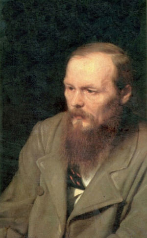 Portrait of Fyodor M. Dostoevsky (1821-1881) by Vasili G. Perov (1833-1882); completed in 1872.