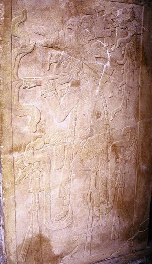 Temple of the Cross, Palenque. Ceremonial tobacco use.