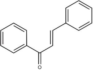 Estructura química de las chalconas.
