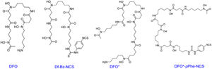 Chemical structures of the chelators used for the labeling of antibodies with 89Zr. Adapted from Weijun et al.11