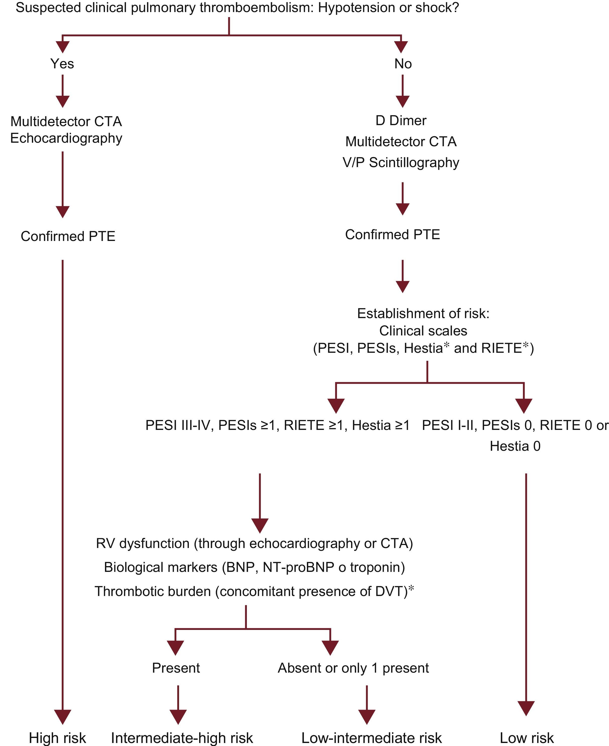 Update on the risk stratification of acute symptomatic pulmonary ...