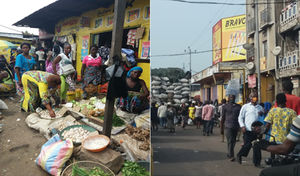 Matadi-Kibala market, on the outskirts of Kinshasa. End of April 2020.