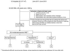 Newborns included in the ARAHIP programme (June 2011–June 2013).