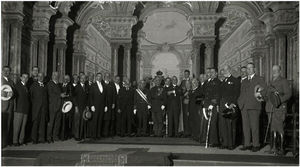 Opening ceremony of the Congress at the Teatro Victoria Eugenia. Source: Fototeka-Kutxa (photographer: Pascual Marín). Available at: https://www.kutxateka.eus/Detail/objects/213890/s/0.