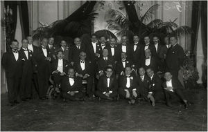 Reception catered by the Aero-Club held for Congress attendees. Source: Fototeka-Kutxa (photographer: Pascual Marín). Available at: https://www.kutxateka.eus/Detail/objects/37751/s/0.