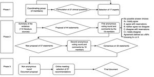 Flow chart of the steps taken in developing this document.