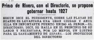 El Noticiero, Zaragoza, October 6, 1925.