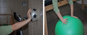– Propiocepción. El trabajo con la pelota coactiva los flexores y extensores de los dedos y de la muñeca al tiempo que coordina los movimientos de la misma.
