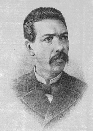 Dr. Eduardo Liceaga y Torres, head of the ward for sick children at the San Andres Hospital and first director of the Children's Hospital. The School of Medicine, 1883.
