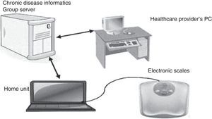 Telemonitoring system for patients with inflammatory bowel disease. Adapted from Cross et al.6