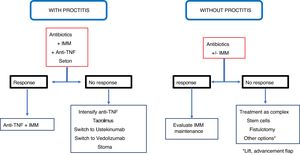 Treatment of simple fistulas.