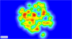 Keyword density map (1975–2000).