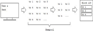 The mempool of the bitcoin network.