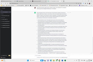 Top 10 influential subject areas in green buying behaviour in ChatGPT.