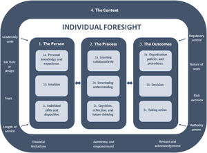 A theoretical framework of individual foresight.