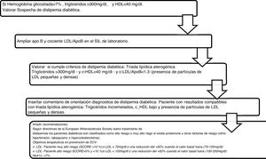 Algorithm number 3: Incorporation of the parameter ApoB for the diagnostic algorithm of diabetic dyslipidaemia.