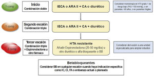 Chronic kidney disease related risk according to glomerular filtration rate and albuminuria categories. Areas in green: reference risk (no kidney disease if no other defining markers are present); areas in yellow: moderate risk; areas in orange: high risk; areas in red: very high risk. *Albuminuria is expressed as albumin-creatinine ratio. Guidelines Kidney Disease: Improving Global Outcomes ‒KDIGO‒ on chronic kidney disease.