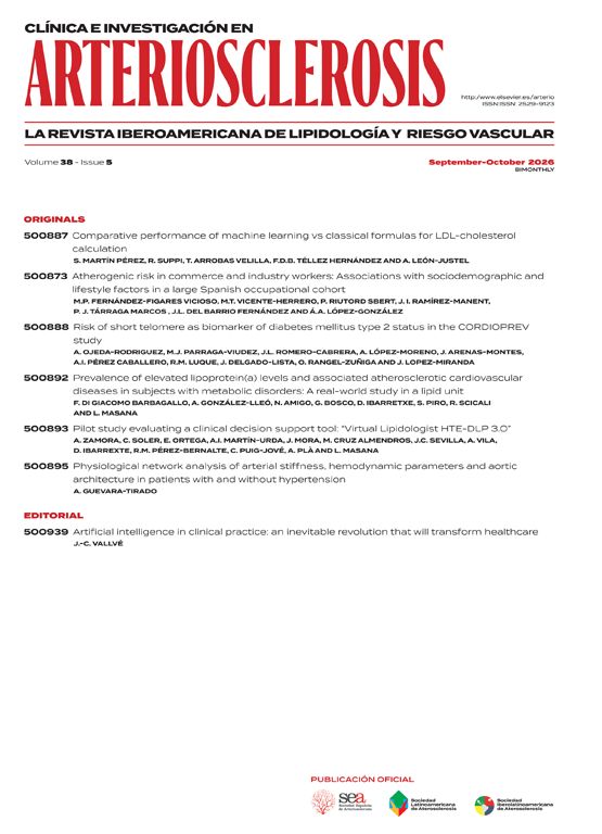 Clínica e Investigación en Arteriosclerosis (English Edition)