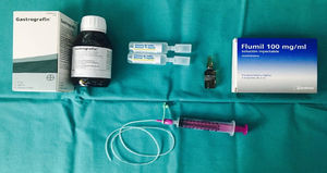 Material used for enemas.
