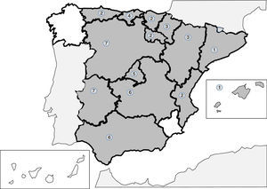 Number of outbreaks of triquinelosis in Spain by autonomous community (1990–2015).