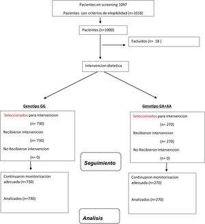 Diagrama de flujo de pacientes.