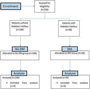 Flow chart of patients allocated to study.