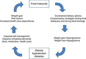 The cycle of food insecurity and chronic disease.