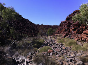 The iron stone hills of the Dampier Archipelago.