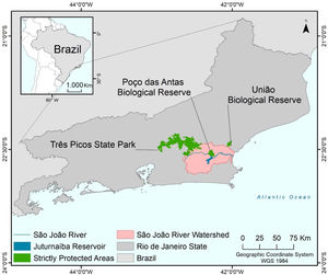 Geographic location of the São João River Basin/Watershed.