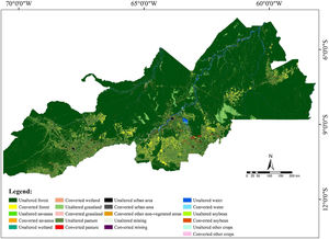 LULC conversion in Abunã-Madeira SDZ proposed area of implementation from 2012 to 2020, according to MapBiomas data.