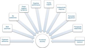 Factors related to functional recovery in schizophrenia. Adapted from Liberman et al.7