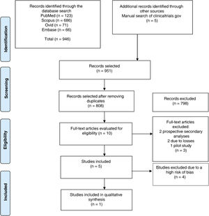 PRISMA flow chart. From Moher et al.19