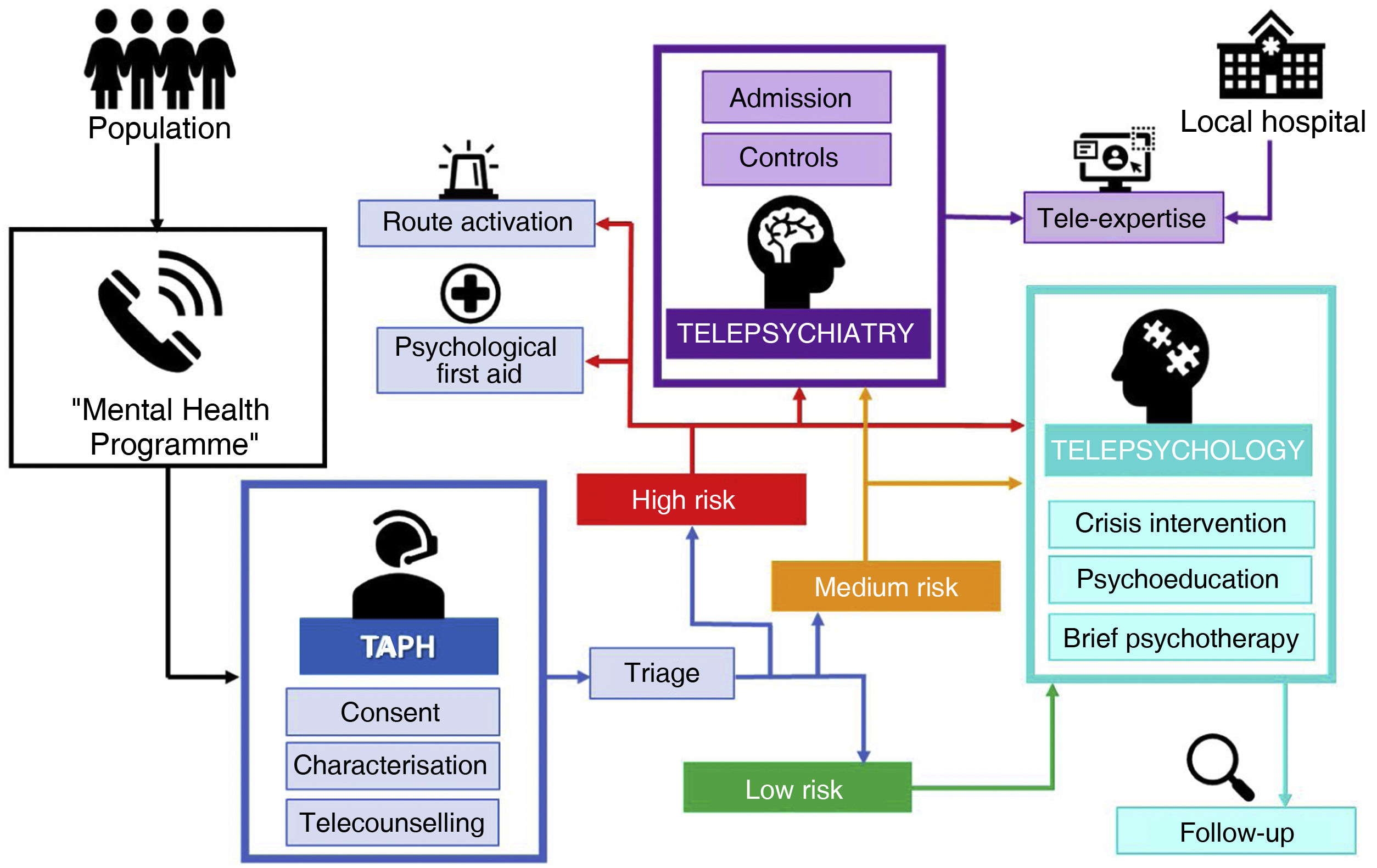 Description of a telehealth mental health programme in the framework of ...