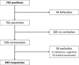 Diagrama de flujo de los pacientes del estudio.