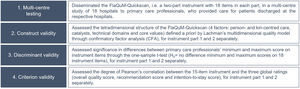 Validation steps of the FlaQuM-Quickscan.