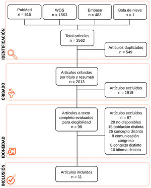 Fases de la revisión.