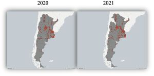 Alcance geográfico de las teleconsultas, entre marzo 2020 y abril 2021.