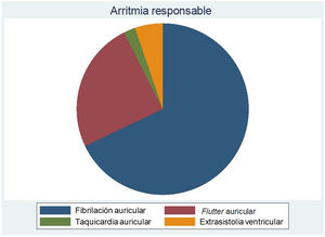 Arritmia responsable.