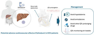 Proposed clinical algorithm for QT interval monitoring in patients referred for treatment with sofosbuvir. HCV, hepatitis C virus.